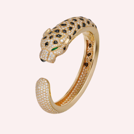 Pre-Owned Cartier Panthère de Cartier Bracelet, Full Pavé, Yellow Gold