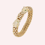 Pre-Owned Cartier Panthère de Cartier Bracelet, Full Pavé, Yellow Gold