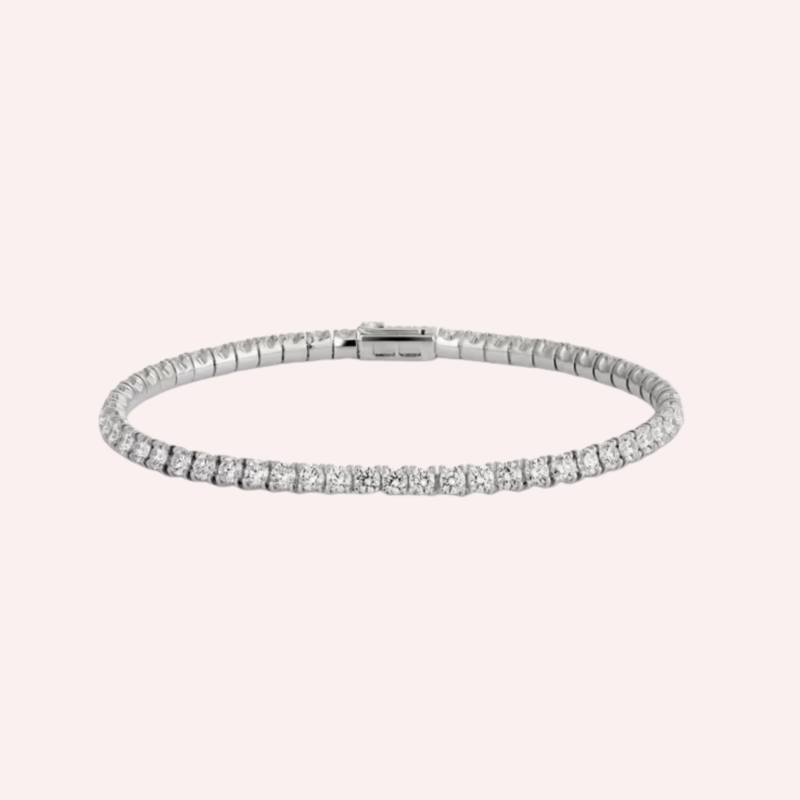 Pre-Owned Cartier Lignes Essentielles Diamond Bracelet in 18K White Gold