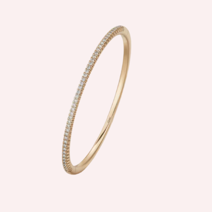 Pre-Owned Étincelle de Cartier Half-Pavé Diamond Bracelet in 18K Yellow Gold