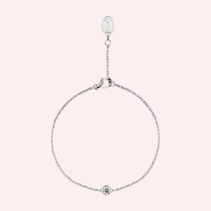 Pre-Owned Cartier d’Amour Medium Diamond Bracelet in 18K White Gold