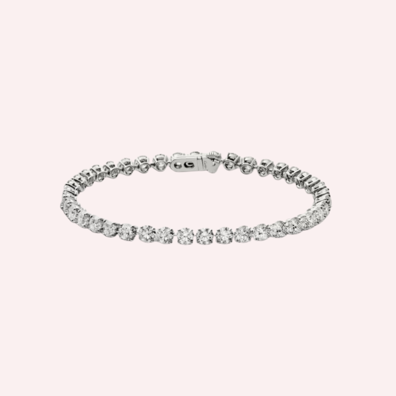 Pre-Owned Cartier Lignes Essentielles Diamond Bracelet in Platinum