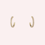 Pre-Owned Cartier Étincelle de Cartier Pavé Hoop Earrings