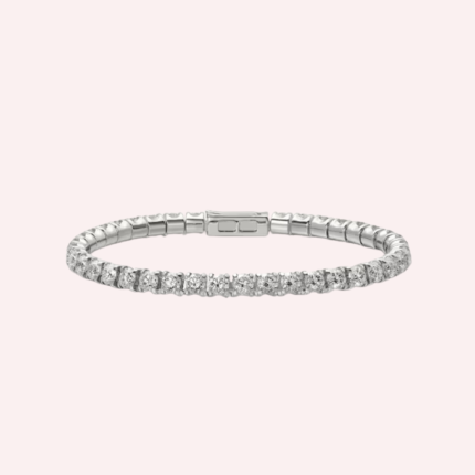 Pre-Owned Cartier Lignes Essentielles Diamond Bracelet in 18K White Gold