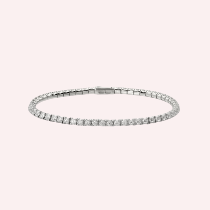 Pre-Owned Cartier Lignes Essentielles Diamond Bracelet in 18K White Gold