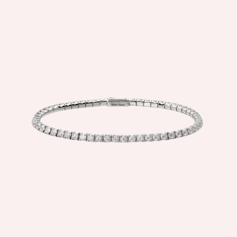 Pre-Owned Cartier Lignes Essentielles Diamond Bracelet in 18K White Gold