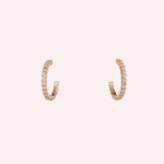 Pre-Owned Cartier Étincelle de Cartier Pavé Hoop Earrings
