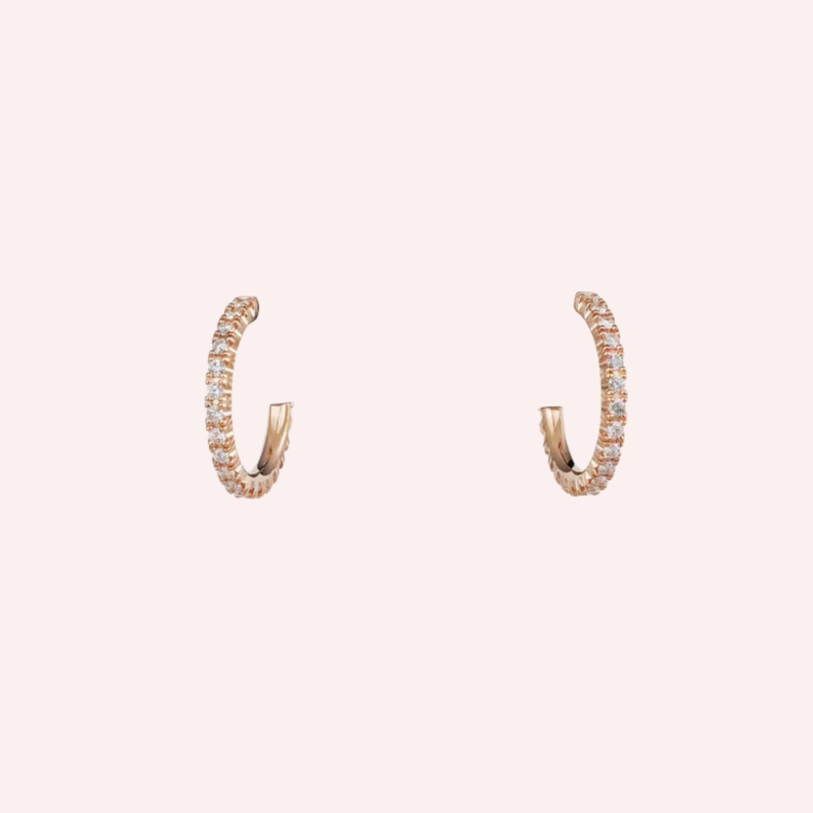 Pre-Owned Cartier Étincelle de Cartier Pavé Hoop Earrings Pre-Owned Cartier Étincelle de Cartier Pavé Hoop Earrings