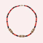 Pre-Owned Cartier Géométrie & Contrastes Coral Pavé Necklace