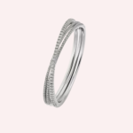 Pre-Owned Étincelle de Cartier Half-Pavé Diamond Bracelet in 18K White Gold