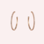 Pre-Owned Cartier Étincelle de Cartier Pavé Hoop Earrings