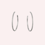 Pre-Owned Cartier Étincelle de Cartier Pavé Hoop Earrings