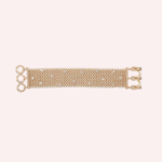 Pre-Owned Cartier Agrafe Résille Diamond Bracelet in 18K Rose Gold