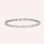 Pre-Owned Cartier Lignes Essentielles Diamond Bracelet in Platinum
