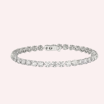 Pre-Owned Cartier Lignes Essentielles Diamond Bracelet in Platinum