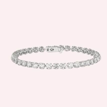 Pre-Owned Cartier Lignes Essentielles Diamond Bracelet in Platinum