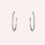Pre-Owned Cartier Étincelle de Cartier Pavé Hoop Earrings
