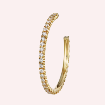 Pre-Owned Cartier Étincelle de Cartier Pavé Hoop Earrings