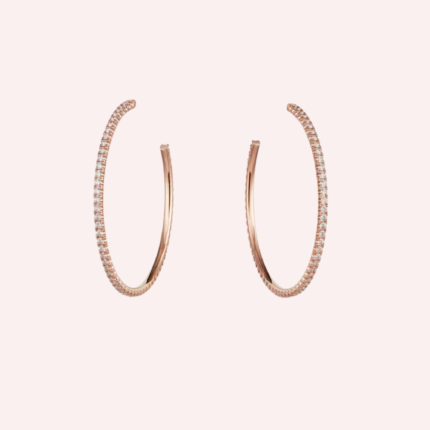 Pre-Owned Cartier Étincelle de Cartier Pavé Hoop Earrings
