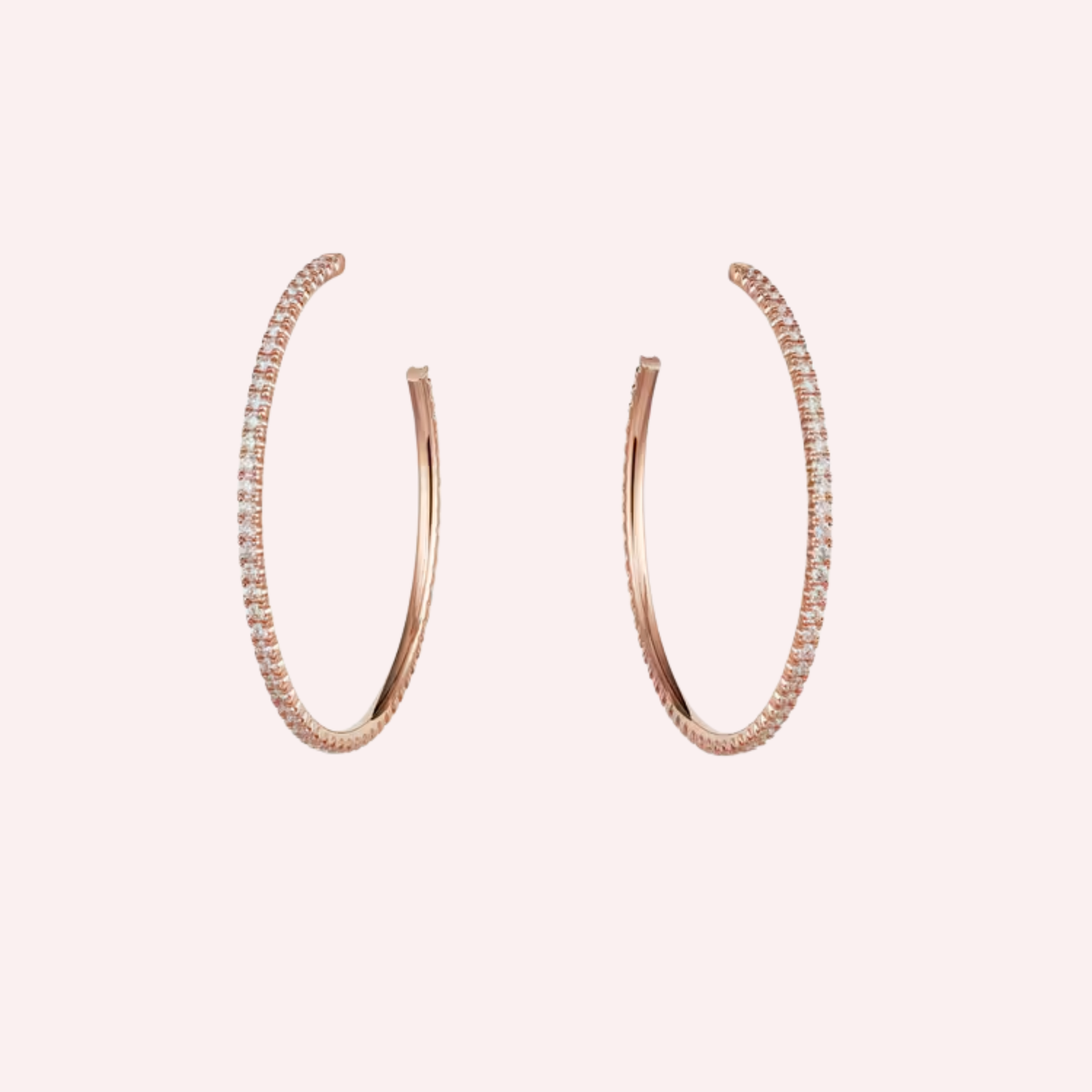 Pre-Owned Cartier Étincelle de Cartier Pavé Hoop Earrings Pre-Owned Cartier Étincelle de Cartier Pavé Hoop Earrings