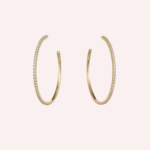 Pre-Owned Cartier Étincelle de Cartier Pavé Hoop Earrings