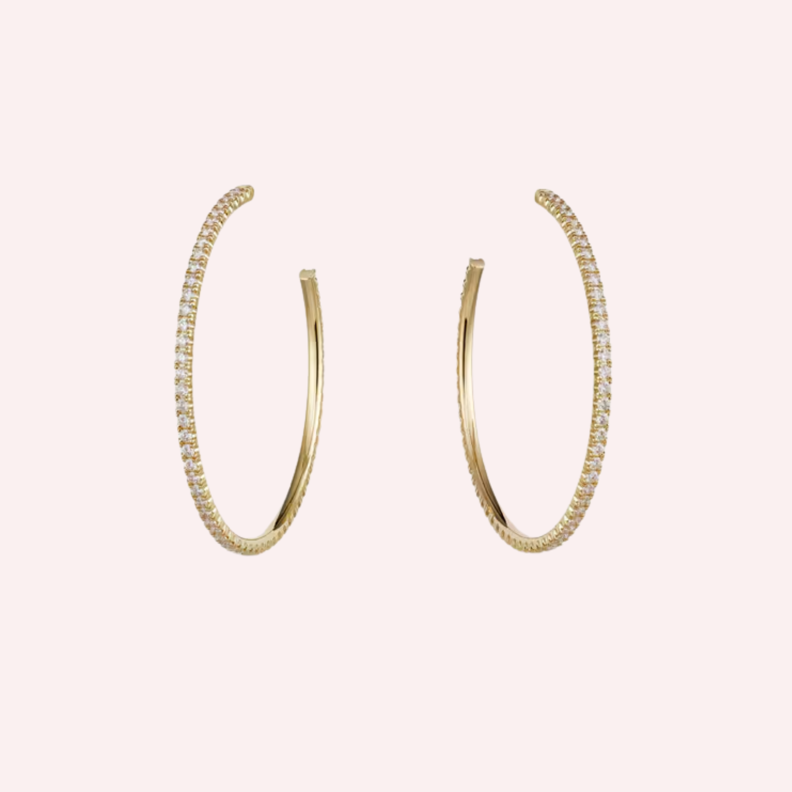Pre-Owned Cartier Étincelle de Cartier Pavé Hoop Earrings Pre-Owned Cartier Étincelle de Cartier Pavé Hoop Earrings