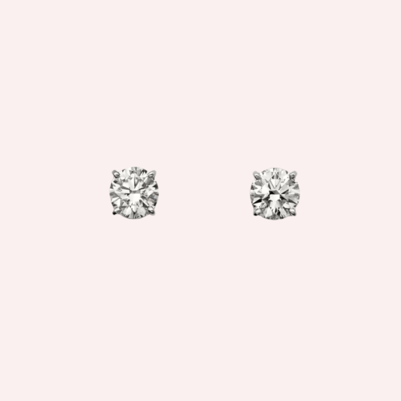 Pre-Owned Cartier 1895 Diamond Stud Earrings