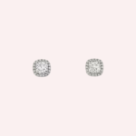 Pre-Owned Cartier Destinée Pavé Cushion-Cut Diamond Stud Earrings