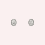 Pre-Owned Cartier Destinée Pavé Oval-Cut Diamond Stud Earrings