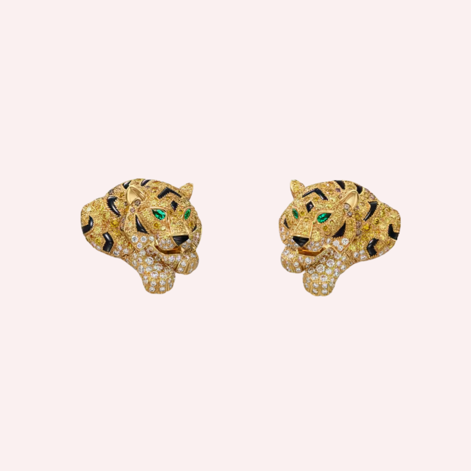 Pre-Owned Cartier Faune et Flore Pavé Diamond Earrings Pre-Owned Cartier Faune et Flore Pavé Diamond Earrings