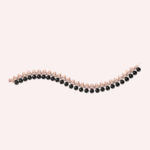 Pre-Owned Cartier Clash de Cartier Flexible Extra-Large Onyx & Diamond Bracelet in 18K Rose Gold