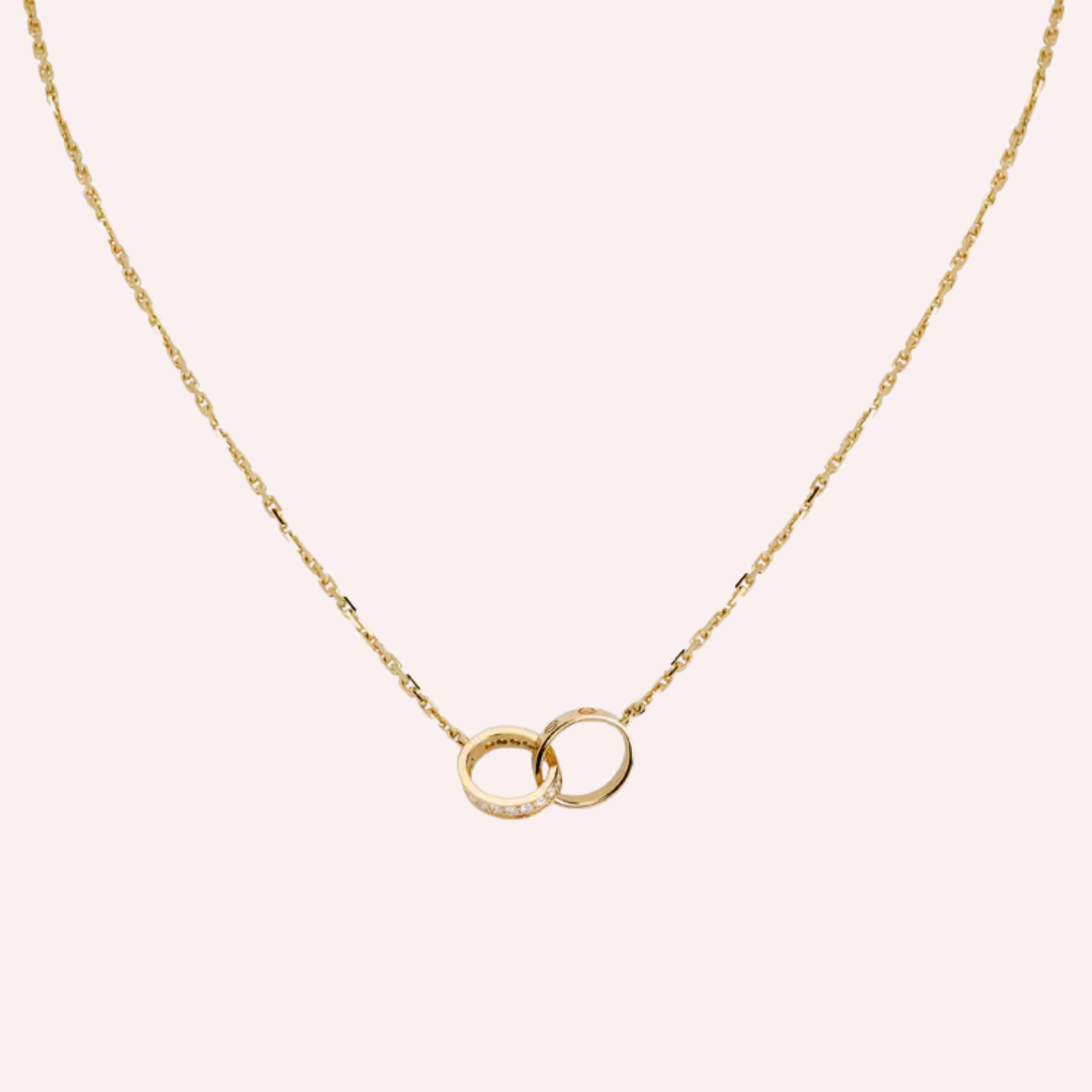 Pre-Owned Cartier LOVE Half-Pavé Diamond Pendant Pre-Owned Cartier LOVE Half-Pavé Diamond Pendant