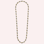 Pre-Owned Cartier Géométrie & Contrastes Onyx Transformable Pavé Necklace in 18K White Gold and Yellow Gold with Diamonds