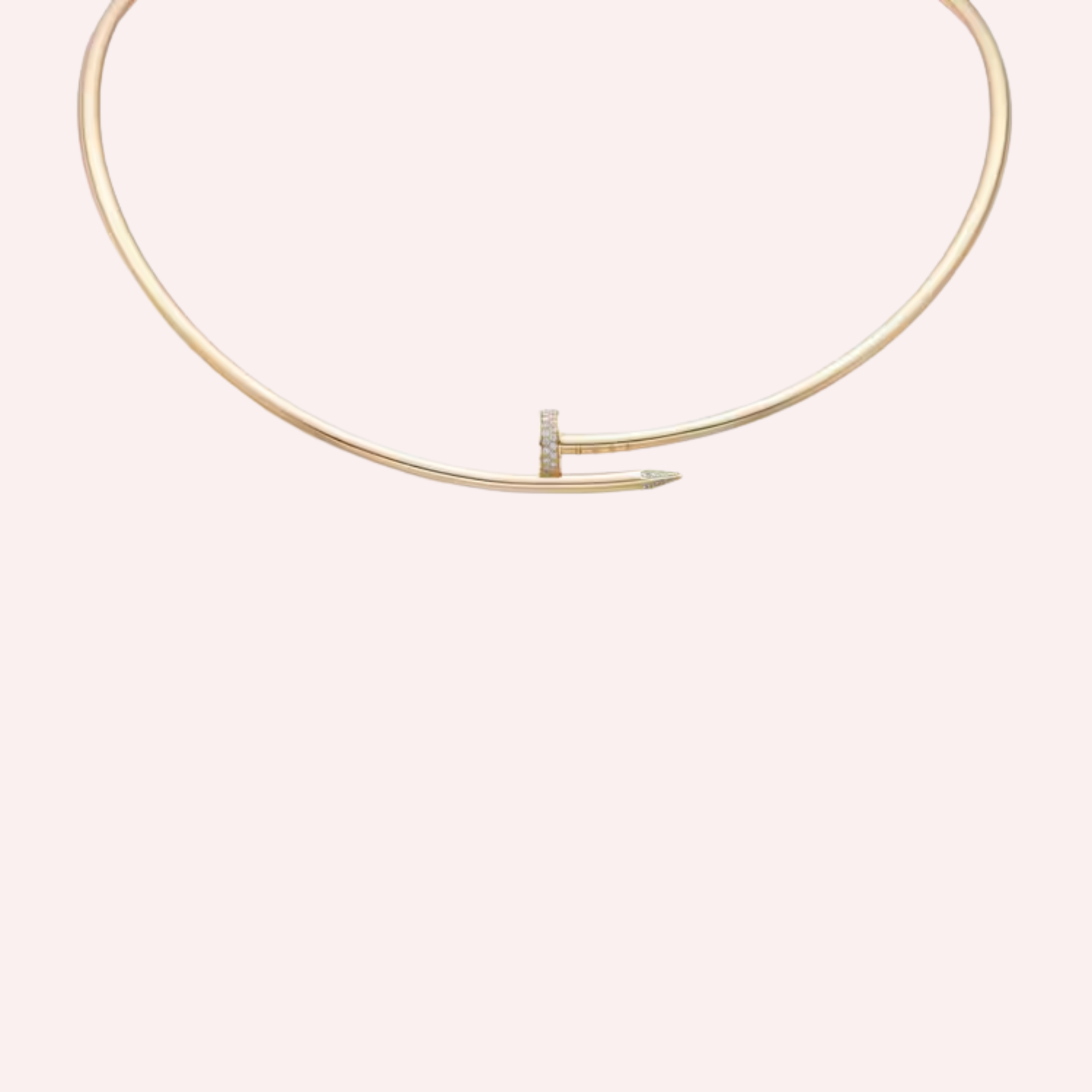 Pre-Owned Cartier Juste un Clou Diamond Torque Necklace Pre-Owned Cartier Juste un Clou Diamond Torque Necklace