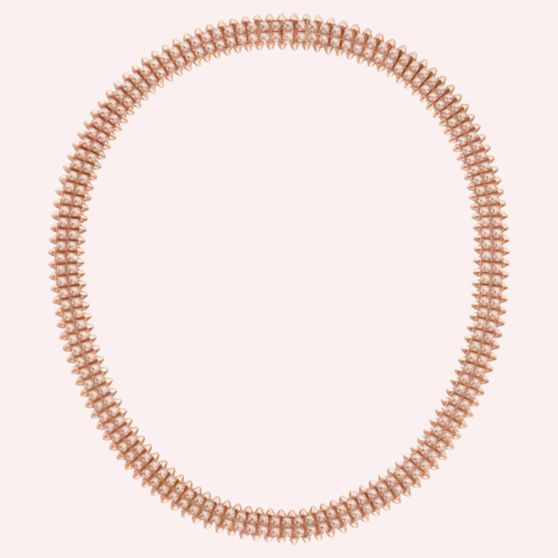 Pre-Owned Clash de Cartier Double Row Paved Necklace