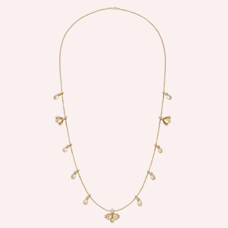 Pre-Owned Grain de Café Long Necklace