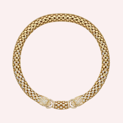 Pre-Owned Panthère de Cartier Paved Necklace