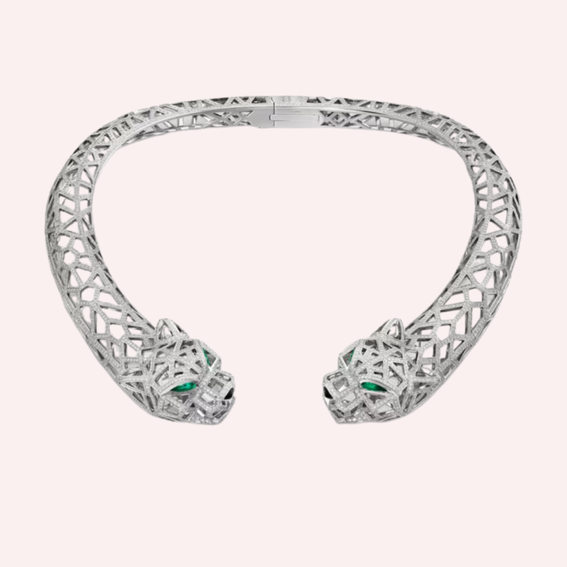 Pre-Owned Panthère de Cartier Paved Necklace