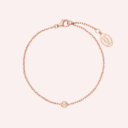 Pre-Owned Cartier d’Amour Mini Diamond Bracelet in 18K Rose Gold