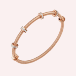 Pre-Owned Cartier Écrou de Cartier Diamond Bracelet in 18K Rose Gold