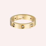 Pre-Owned Cartier LOVE Small Diamond Ring in 18K Yellow Gold
