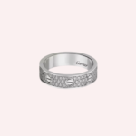 Pre-Owned Cartier LOVE Small Pavé Diamond Ring in 18K White Gold