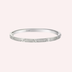 Pre-Owned Cartier LOVE Small Model Pavé Bracelet in White Gold with Diamonds