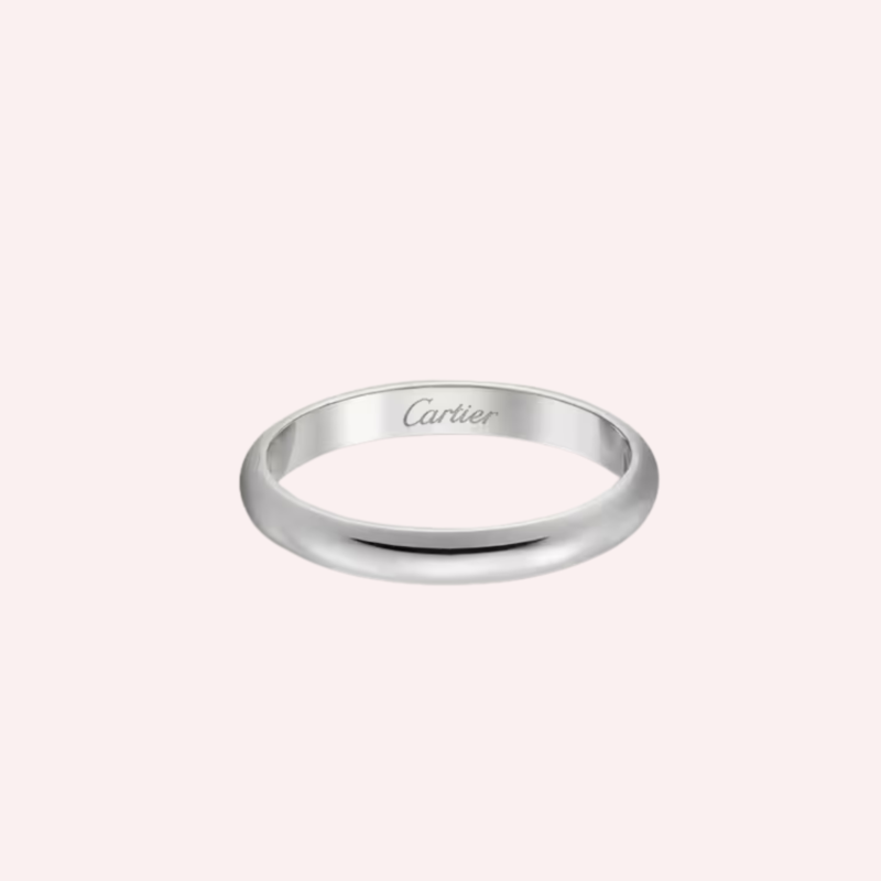 Pre-Owned Cartier 1895 Wedding Band in Platinum – 2.5 mm