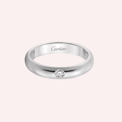 Pre-Owned Cartier 1895 Wedding Band in Platinum with Diamond – 3.5 mm
