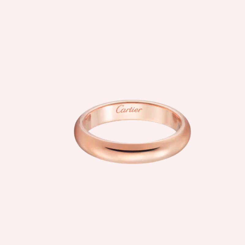 Pre-Owned Cartier 1895 Wedding Band in 18K Rose Gold – 3.5 mm