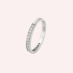 Pre-Owned Cartier 1895 Half-Pavé Wedding Band in Platinum with Diamonds – 2.6 mm