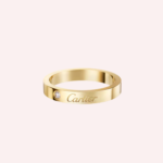 Pre-Owned Cartier C de Cartier Wedding Band in 18K Yellow Gold with Diamond – 3 mm