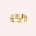 Pre-Owned Cartier C de Cartier Wedding Band in 18K Yellow Gold with Diamond – 5 mm
