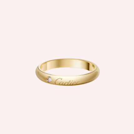 Pre-Owned Cartier C de Cartier Wedding Band in 18K Yellow Gold – 5 mm